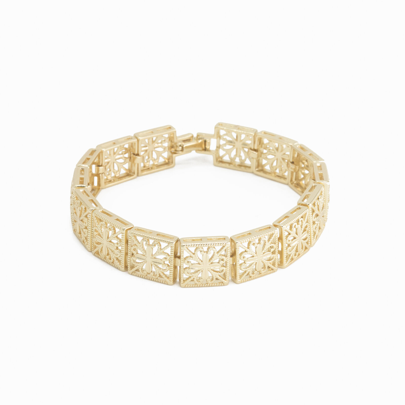 Rokassprādze zelta toņa “Treillage”