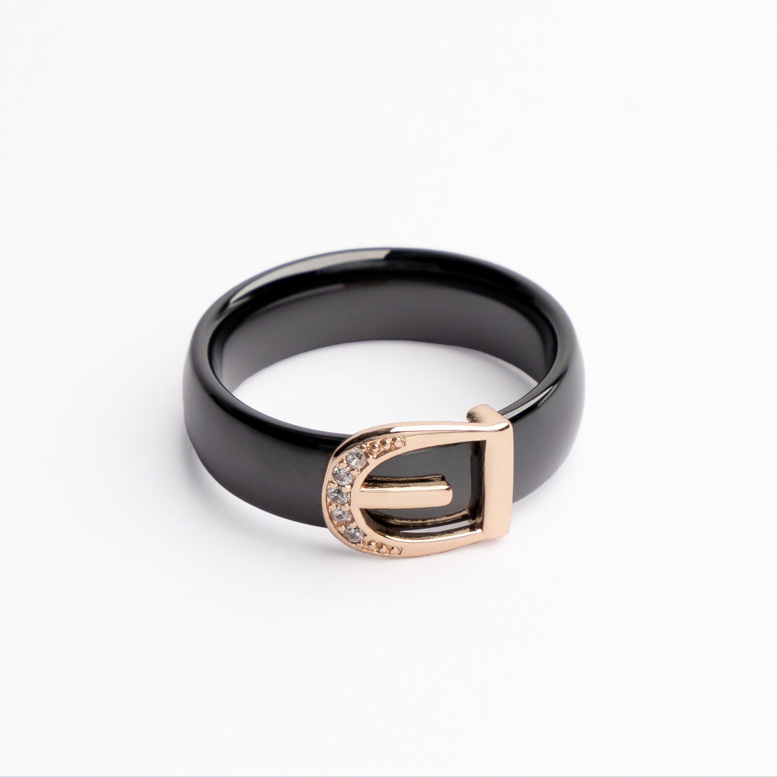 Emalijas gredzens “Noir Étrier”