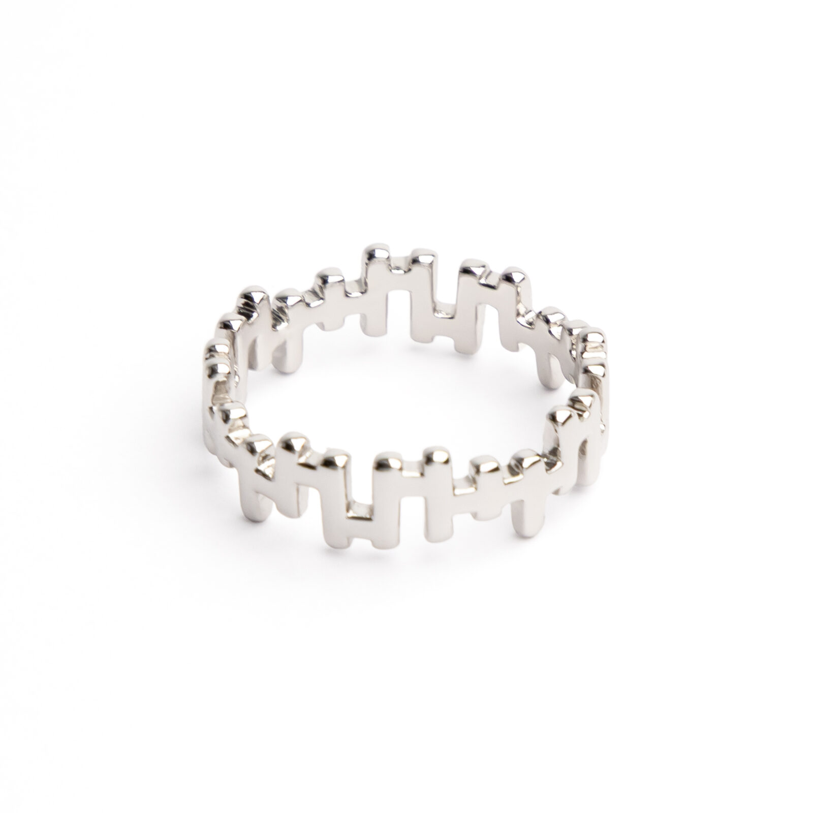 Ģeometrisks gredzens “Crénelé”