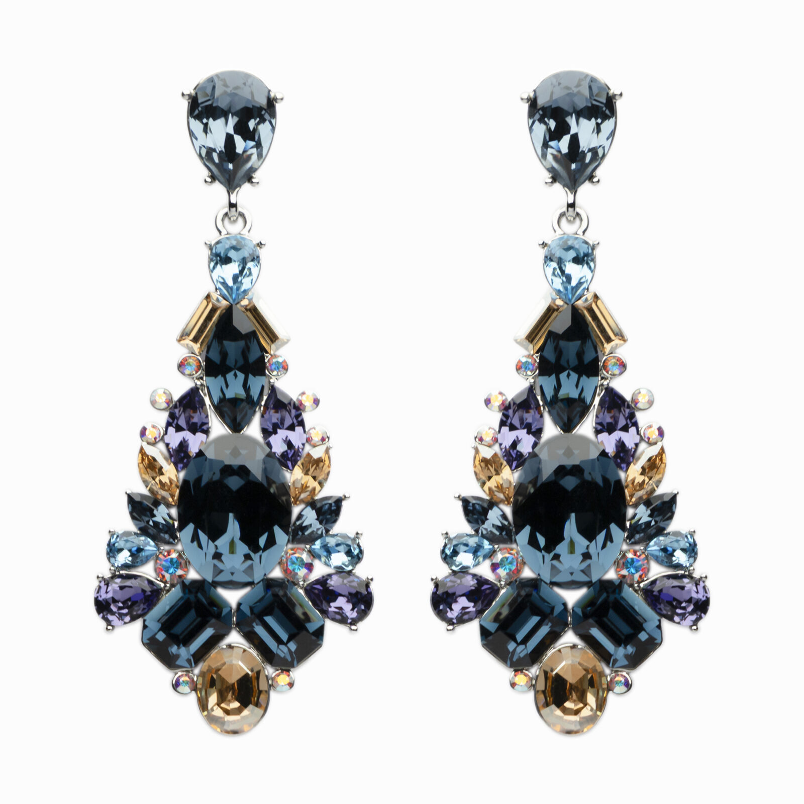 Nagliņauskari ar kristāliem  “Éclat de Minuit”