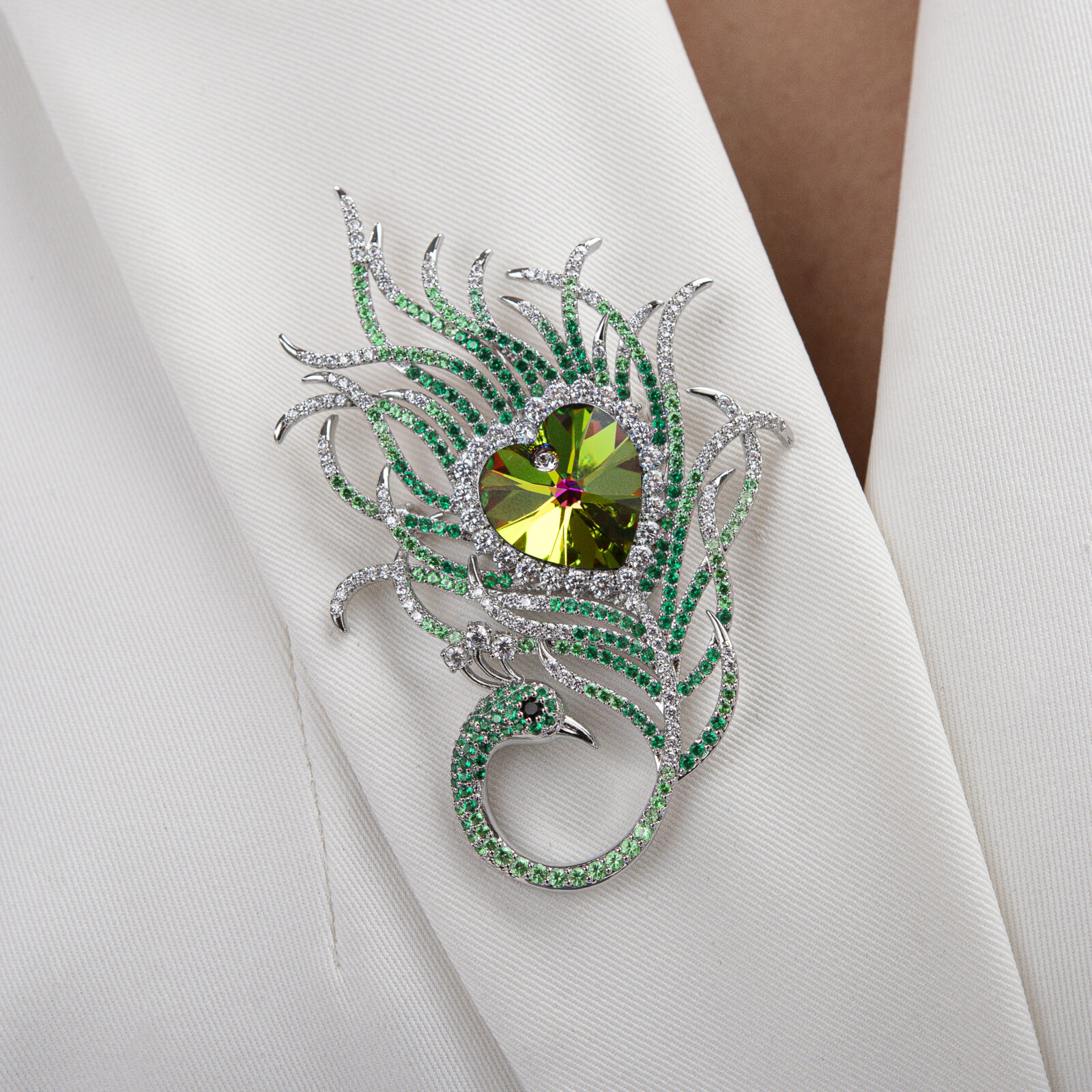 Kristāla broša “Phénix”