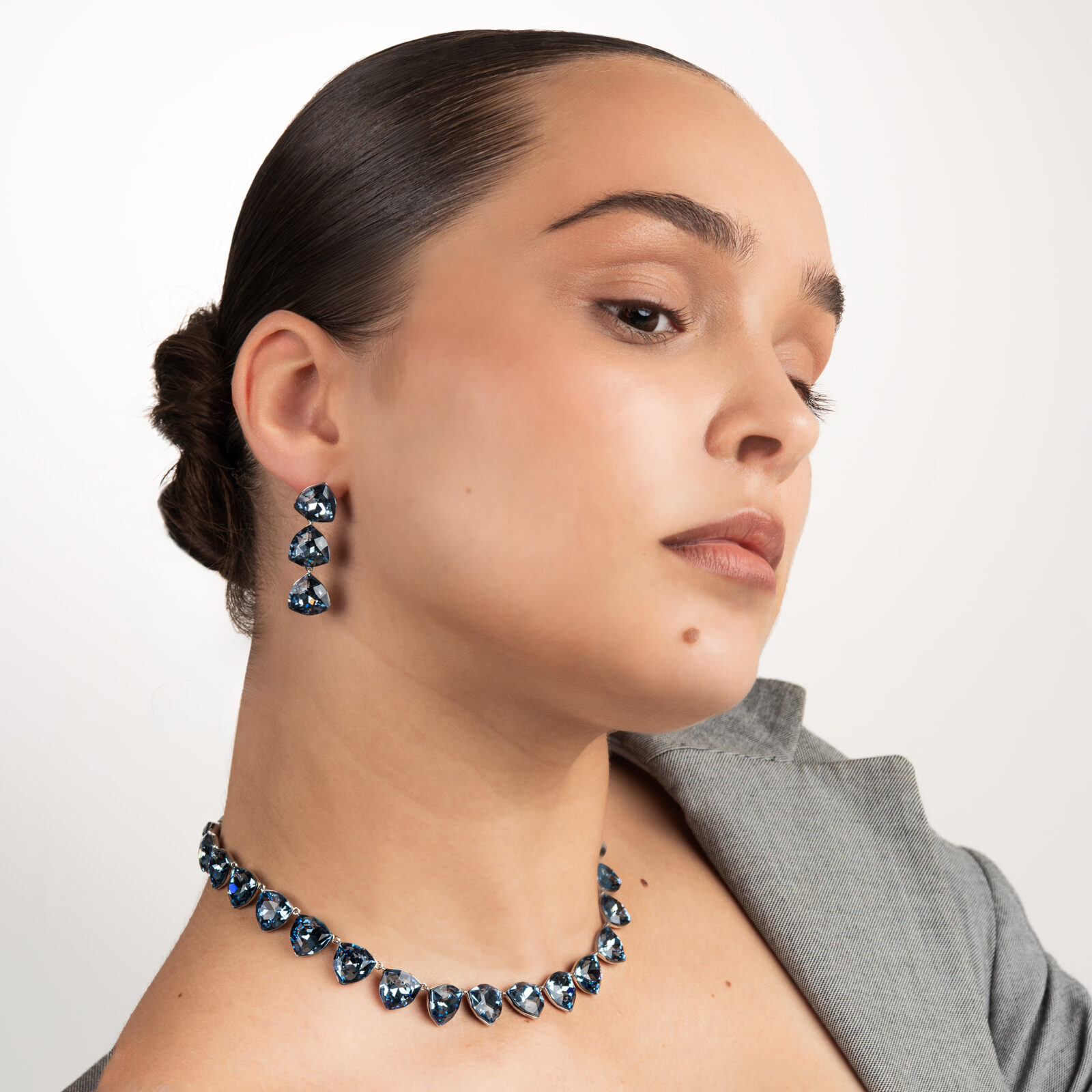 Kristālu komplekts “Triora” Teal Blue